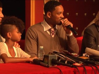 Présentation en avant-première à Pékin du film "Karaté Kid"