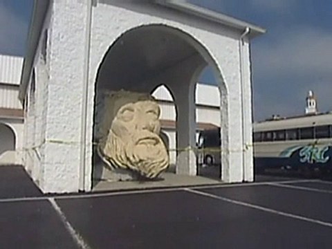 Jesus statue is struck by lightning