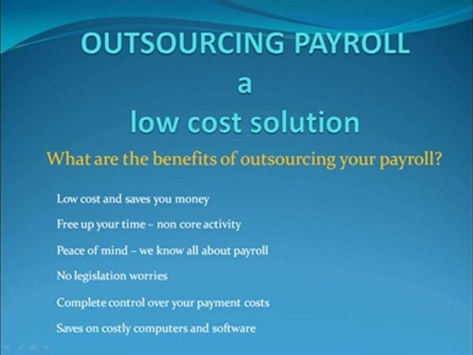 Outsourcing Payroll
