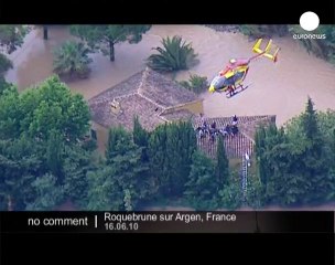 Floods following rainstorms in France - no comment