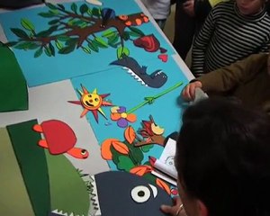 Atelier avec des enfants Manouches