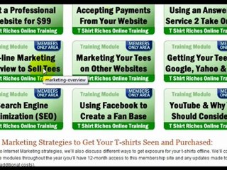 T-shirt Business Startup Training Modules & Course