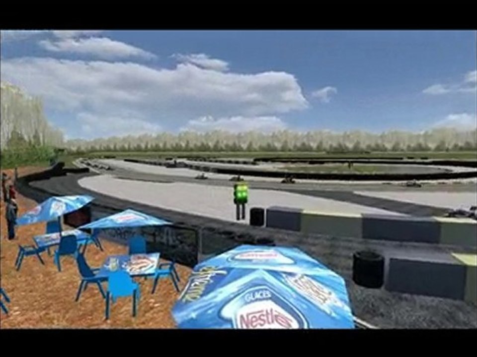 Piste de karting de Joigny modélisée pour le jeu RFactor