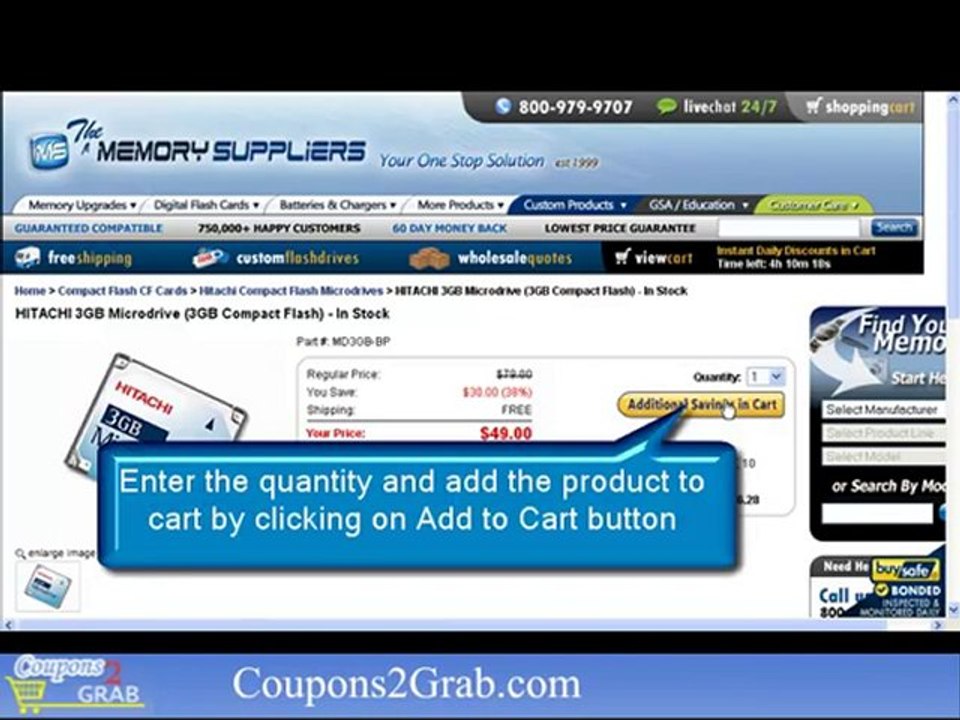MemorySuppliers Coupons  -Coupons2grab