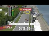 Schumacher gets by Sutil