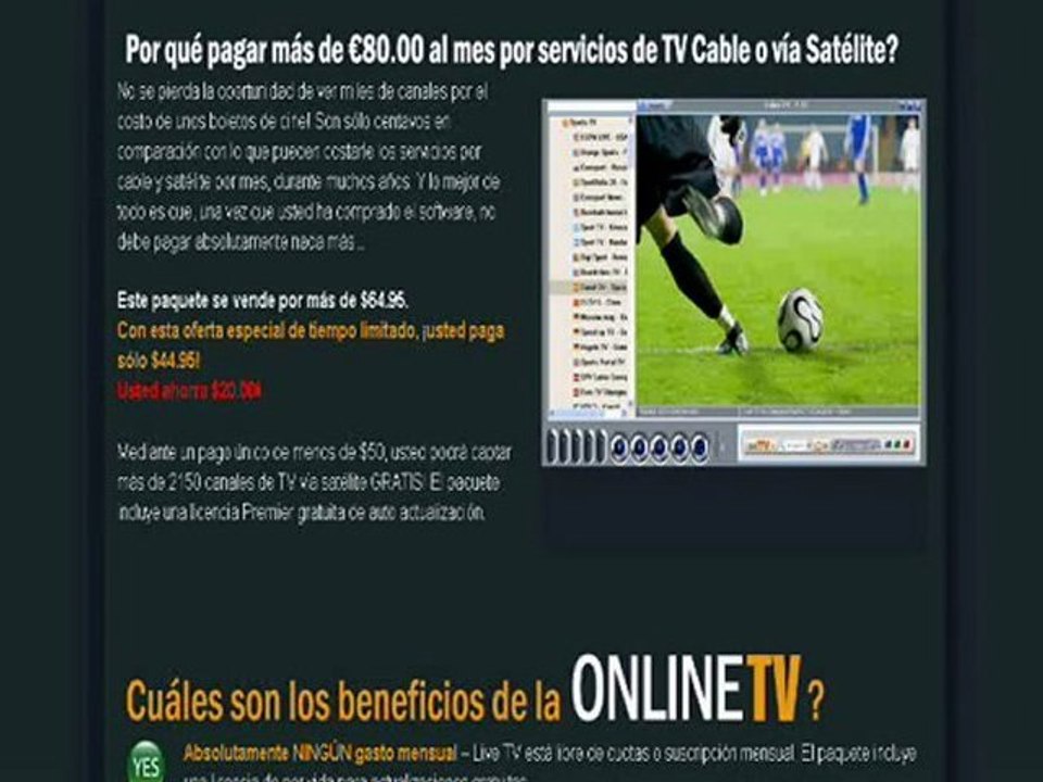 Television satelital en tu pc