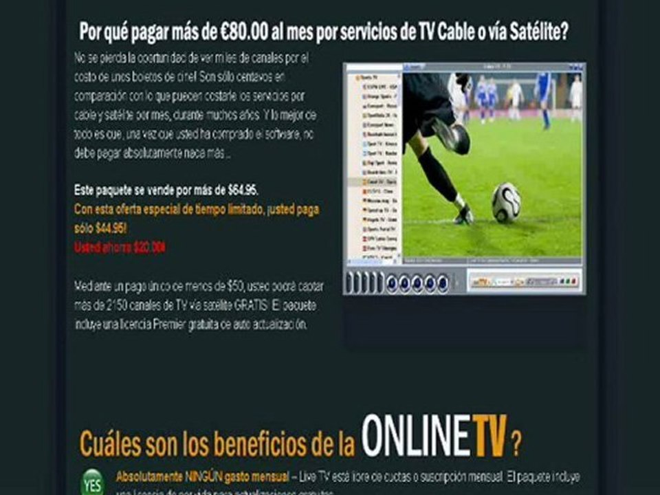 Ver television en tu pc