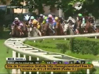 Vidéo Quinté GRAND HANDICAP SYNERGIE a Nantes 17 juin 2010