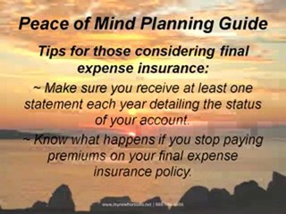 Tips For Those Considering  A Final Expense Insurance Polic