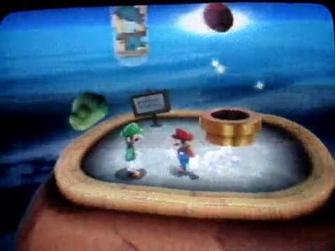 Luigi dans l'amas stellaire des oeufs