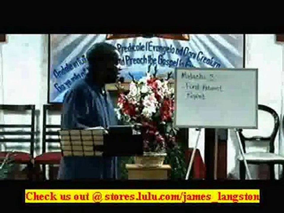 Bible Study, Malachi Chapter 3, Verses 1-5 - James Langston