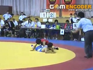 平成２２年度全国中学生レスリング大会　男子３８kg決勝戦