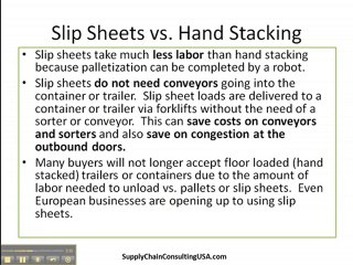Supply Chain Management Firm Info Slip Sheets