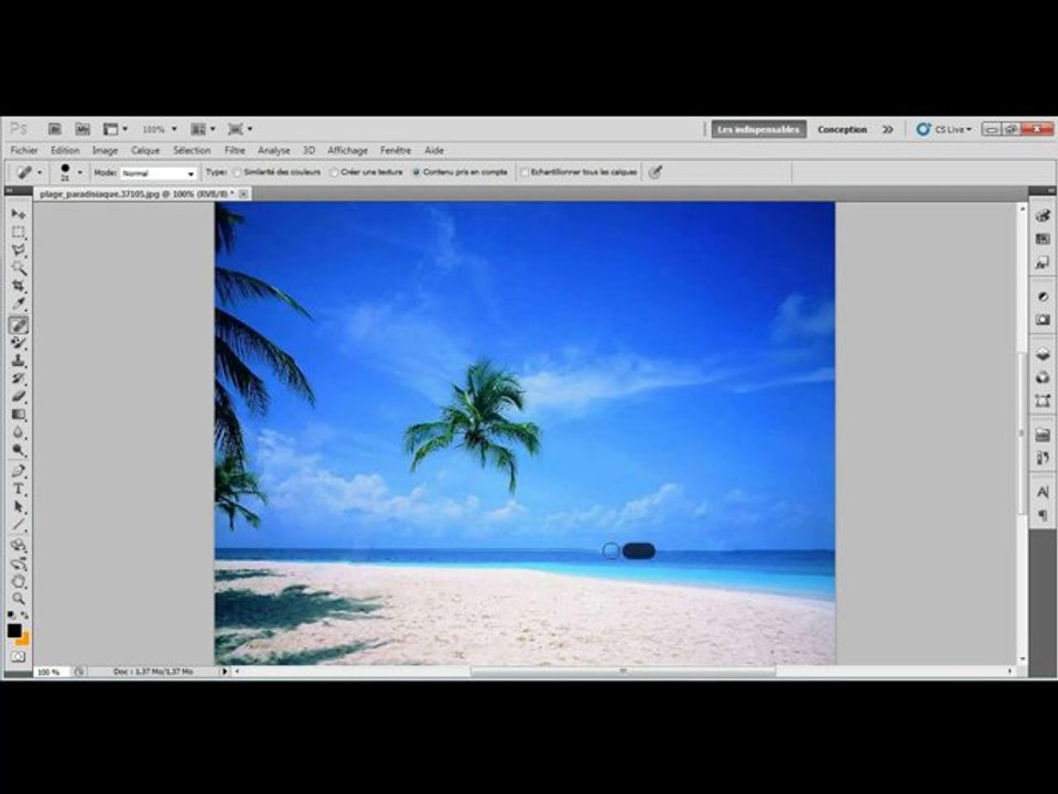 Démo Photoshop CS5 : Supprimer un objet dans le décor