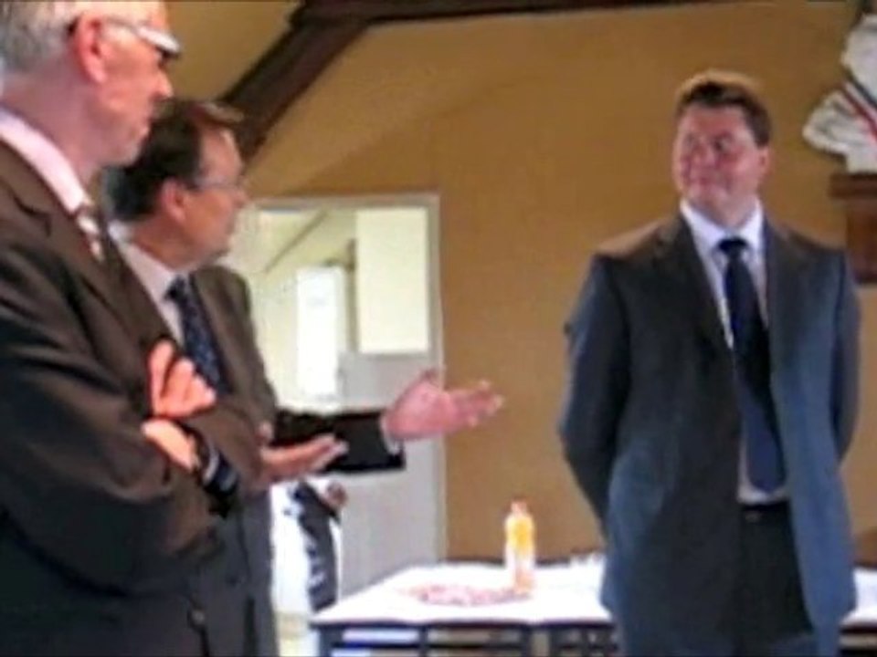 Agnetz, visite du Préfet Nicolas Desforges