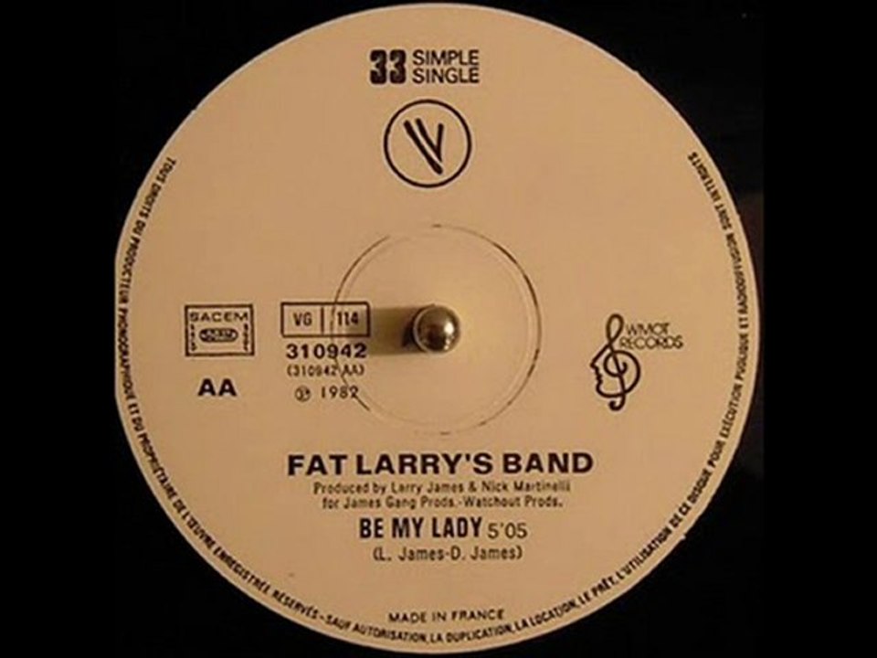 FAT LARRY'S BAND BE MY LADY
