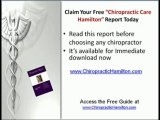 Selecting a Chiropractor in the Hamilton or Westdale Ontari