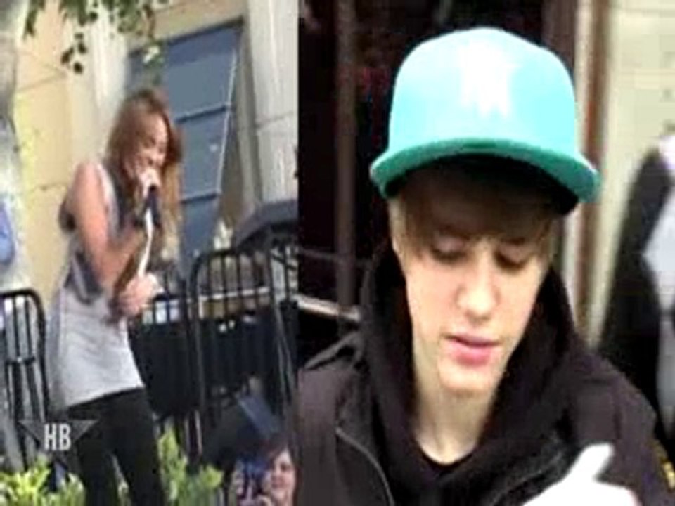 Miley Pissed @ Beiber For Prank Calls
