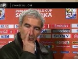 Voici la réaction de Raymond Domenech hier soir...