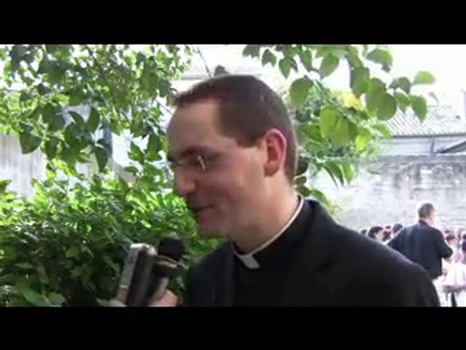 Ordination Sébastien Verdier - Interview de Sébastien