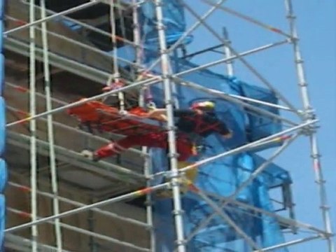Spectaculaire sauvetage à Charolles (saone et loire)