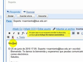 ¿Cómo responder un correo electrónico?