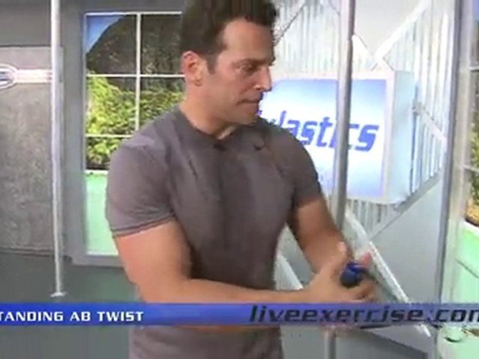 Exercise Resistance Bands Workout - Legs and Abs