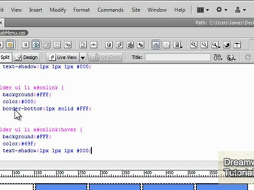 CSS Tabbed Navigation Menu - 2 of 2