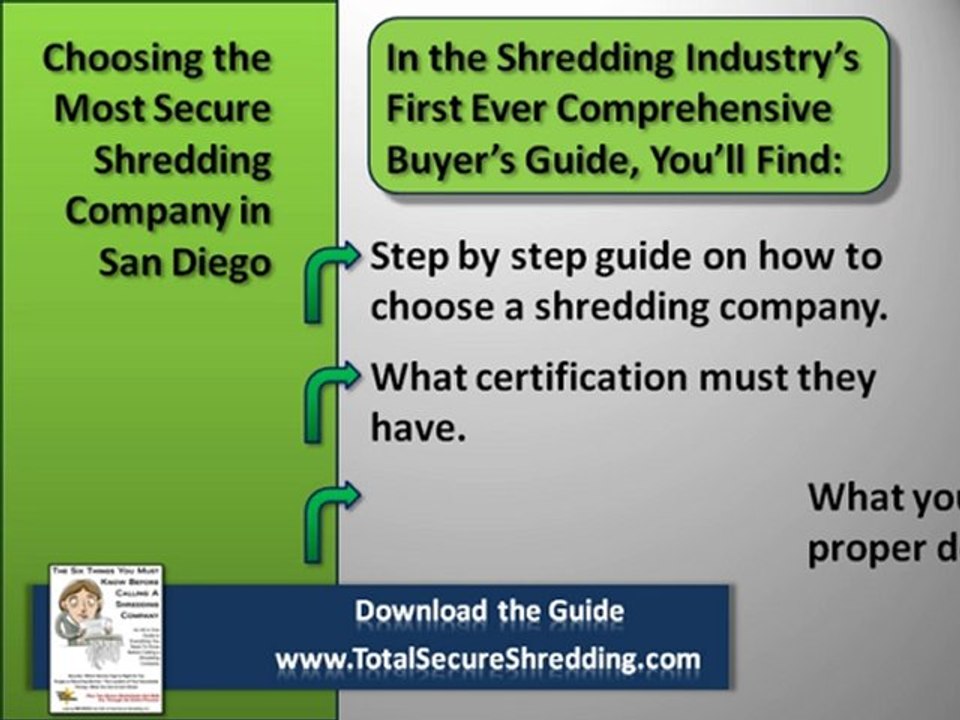 Paper Shredding Service San Diego