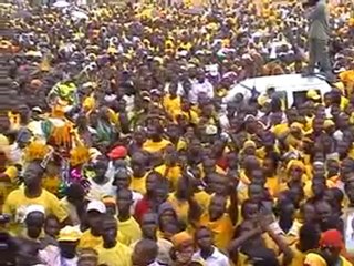 Présidentielles 2010: Alpha Condé a Kissidougou (Guinee)