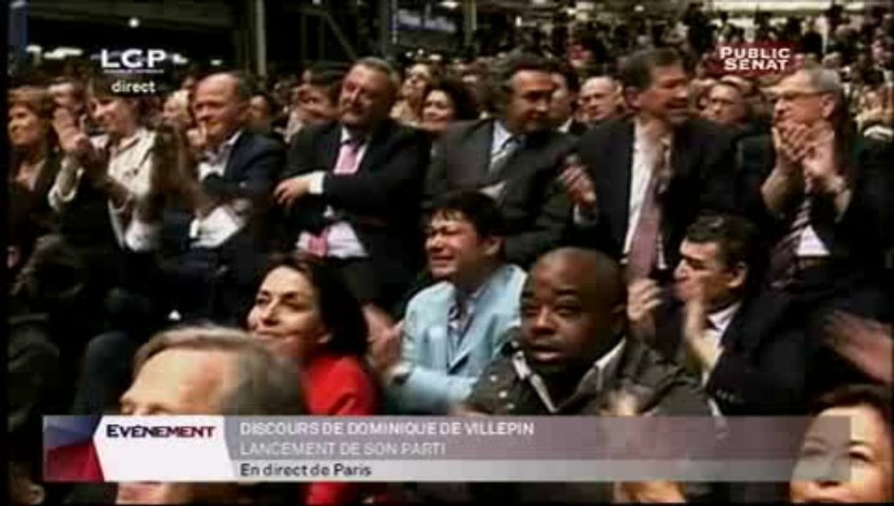 Discours de Villepin pour son parti "République solidaire"