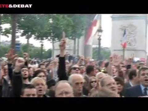 Apéro saucisson le 18 juin 2010 aux Champs-Elysées
