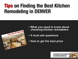 Finding A Denver Kitchen Remodeling Contractor