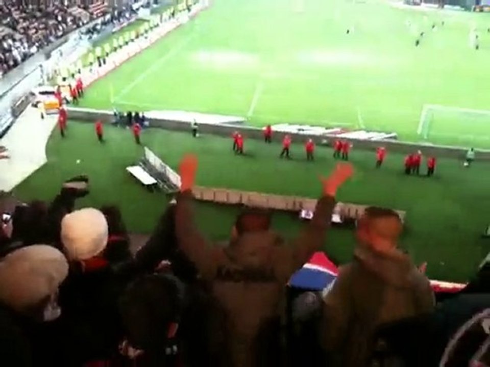 les supporters se défoulent