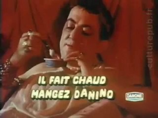 Pub 1975 Danone - Coluche et son danone