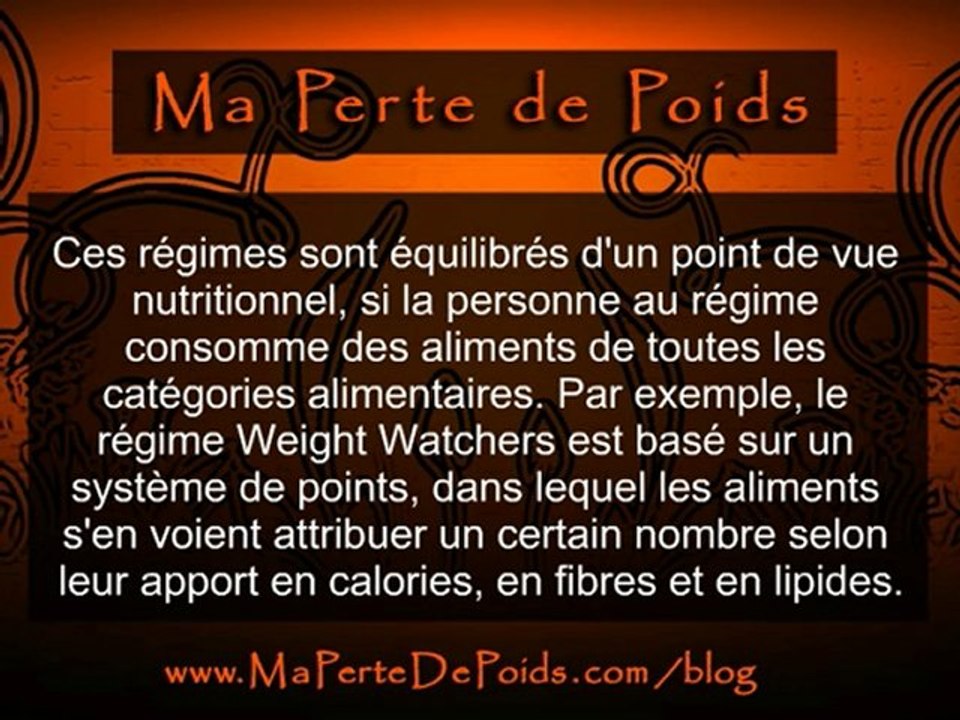 Ma Perte de Poids - Les Regimes en Vogue Decortiques !