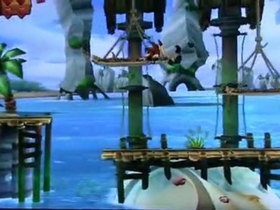 [Wii]Donkey Kong Country Returns - Gameplay(cam)