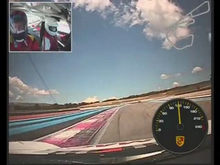 Olivier embarquée en Porsche Cayman Cup