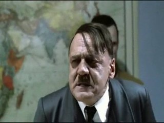 Hitler reacts to Germany losing their World Cup match.