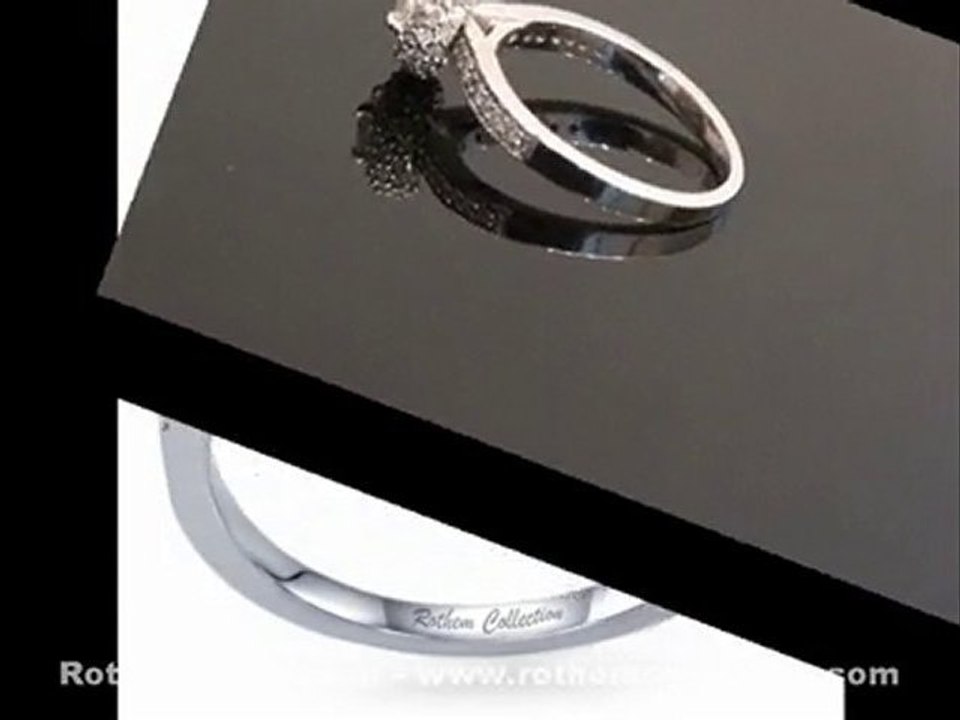 Micro Pave Diamond Engagement Ring