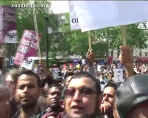 United East End marches against the English Defence ...