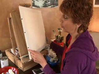 Amazing Blind Oil Painter!