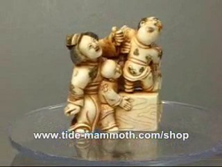 mammoth ivory figurine netsuke Parents and Kids H1571