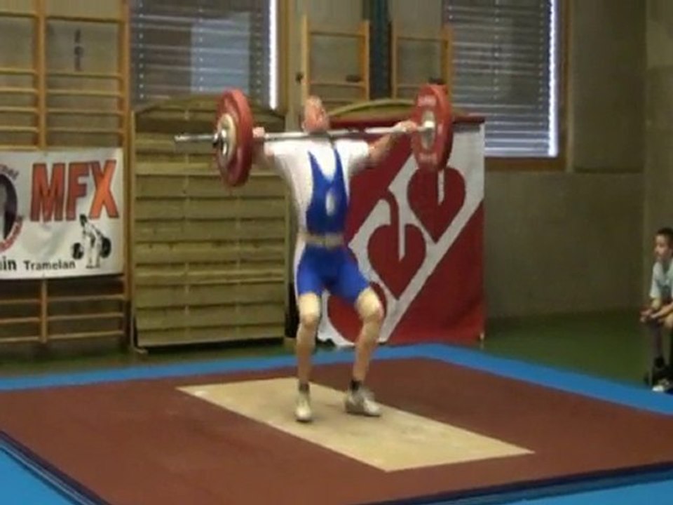 Haltérophilie Daniel Rod arraché 85 kg à 53 ans (2010) CH