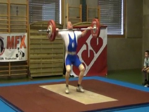Haltérophilie Daniel Rod arraché 85 kg à 53 ans (2010) CH