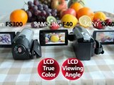 comparision: SAMSUNG F40 vs Canon FS300 vs SONY SX40