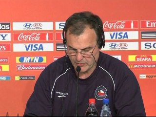 Football365 : Conférence de M.Bielsa (Chili) avant la Suisse