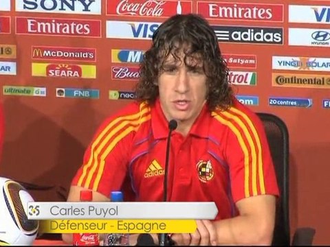 Football365 : Del Bosque et Puyol avant le Honduras