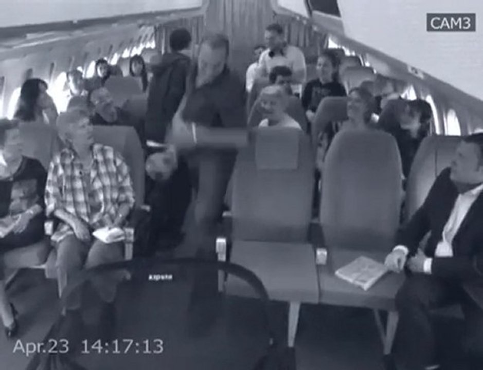 The kage dans un avion