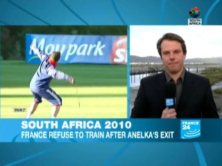 World Cup: French players boycott training